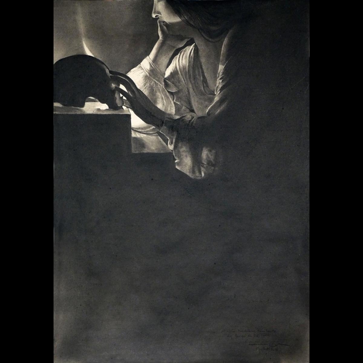 Dessins à la pierre noire